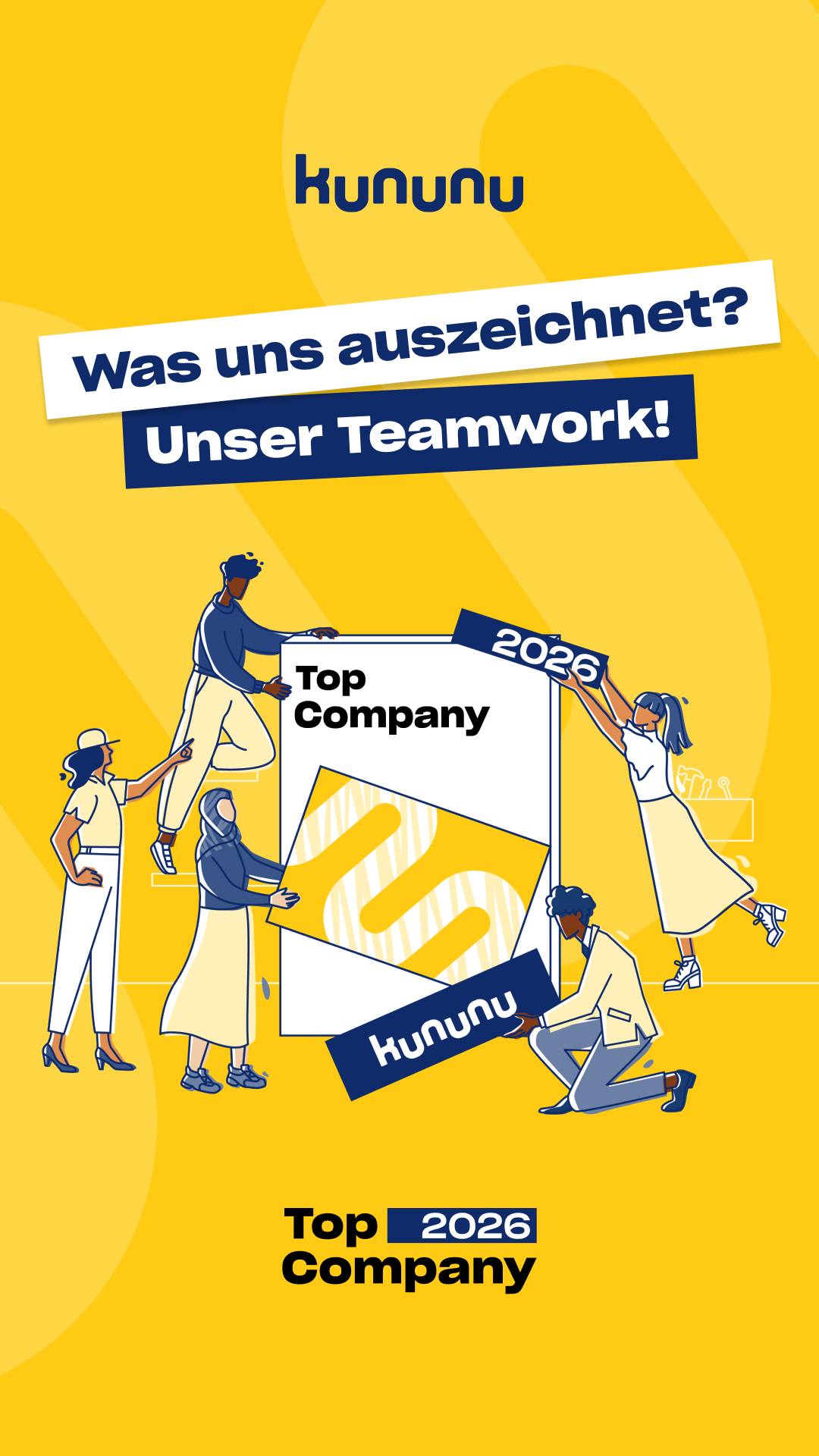 TOP COMPANY 2026 – und diese Auszeichnung feiern wir nicht allein.

Sie geht an unser Team, aber eigentlich gehört sie noch mehr euch: den Kolleginnen und Kollegen, die wir jeden Tag bei unseren Kundenunternehmen einsetzen dürfen. Ihr macht das jeden Tag möglich.

Danke, dass ihr uns vertraut und dranbleibt.

PerfectMatch. Finde, wonach Du suchst!

#TopCompany2026 #kununu #PMHR #PerfectMatch #Personalvermittlung #Zeitarbeit #Arbeitgeber #JobsSoest #KarriereSoest